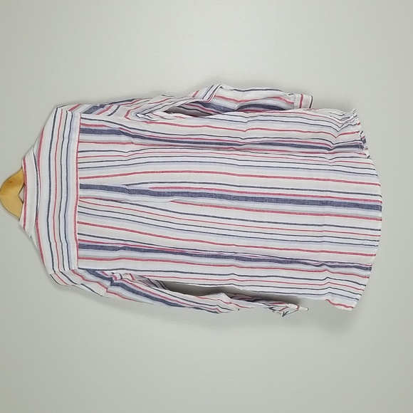 Linen Artisan NY 100% Linen Striped Button Up Size XL - Picture 12 of 16